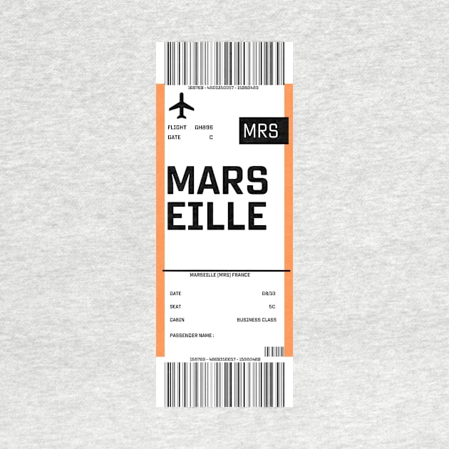 Boarding pass for Marseille by ghjura